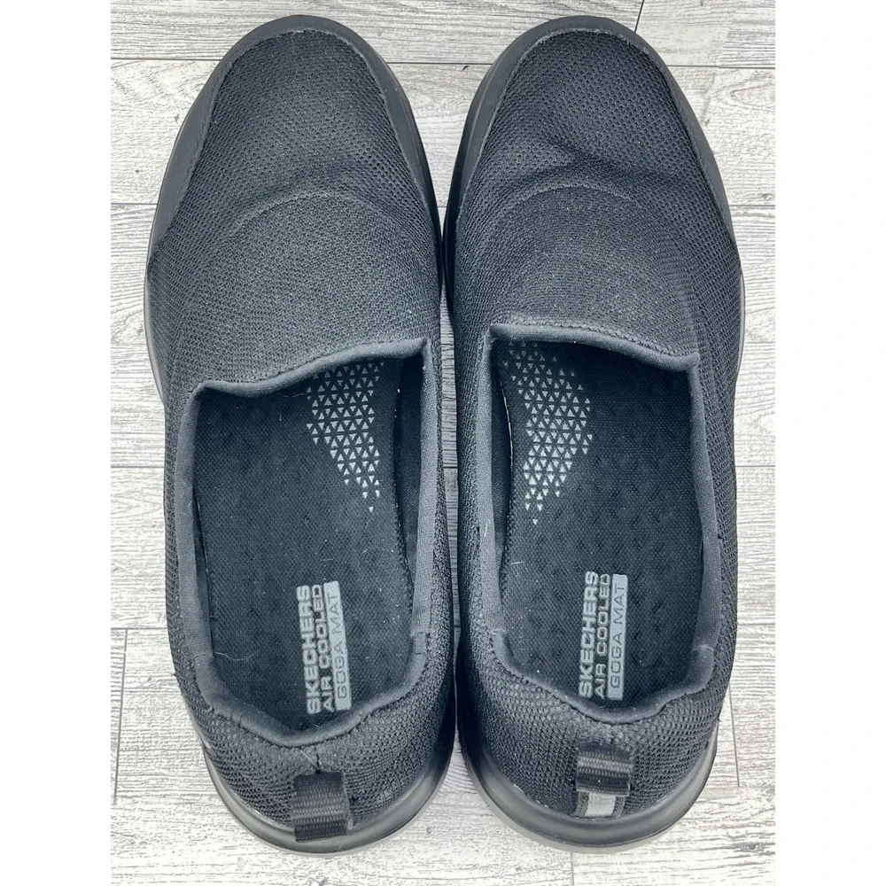 Skechers GoWalk Evolution Ultra‎ Womens Black Slip On Sneakers 15730 Size 9